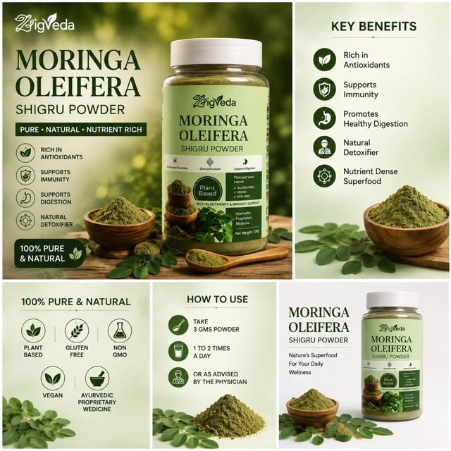 Benefits and daily wellness uses of Zigveda Moringa powder