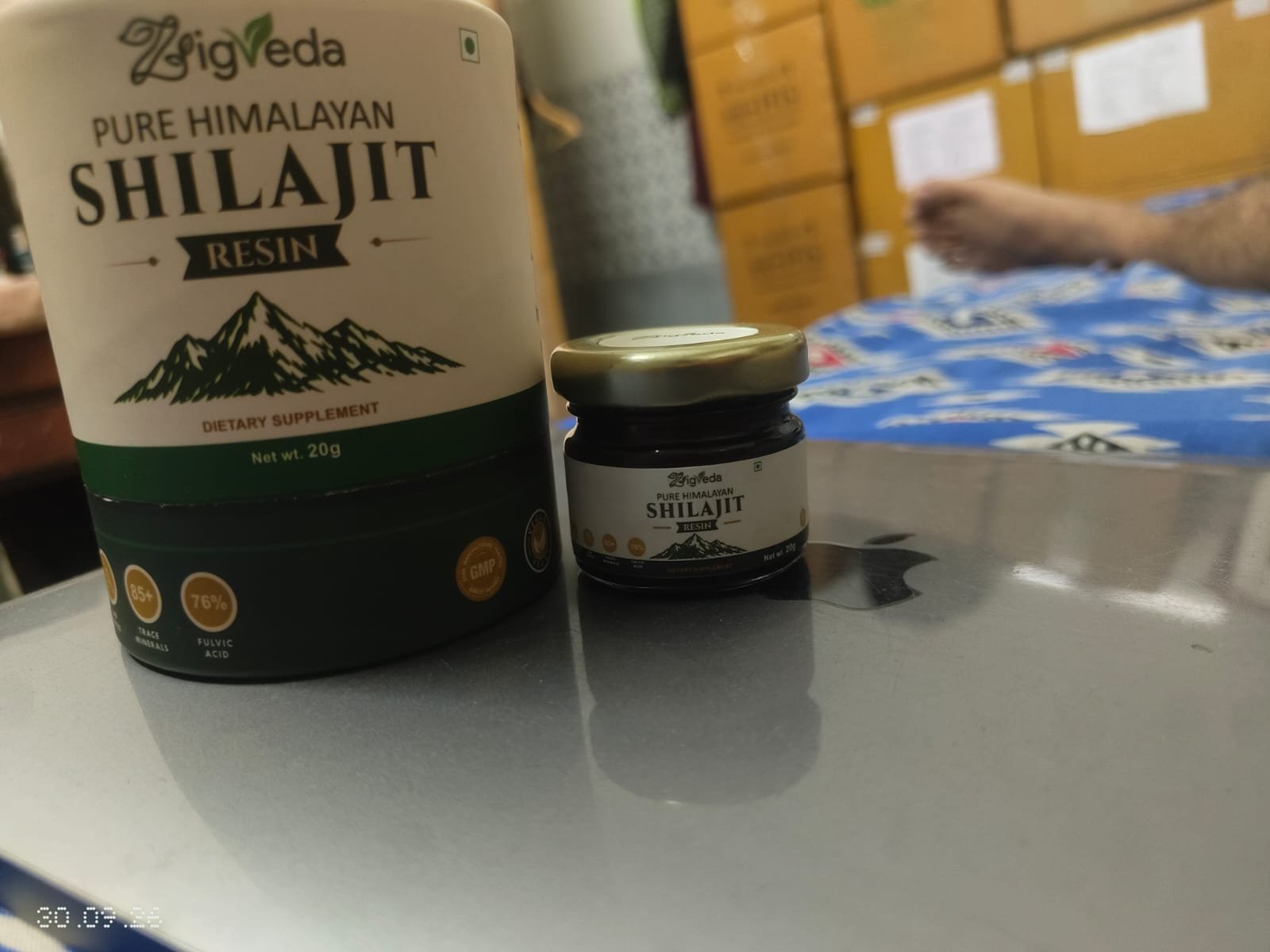 Zigveda Pure Himalayan Shilajit Wellness Supplement 20gm for Men and Women Pack of 2 (40gm) product image